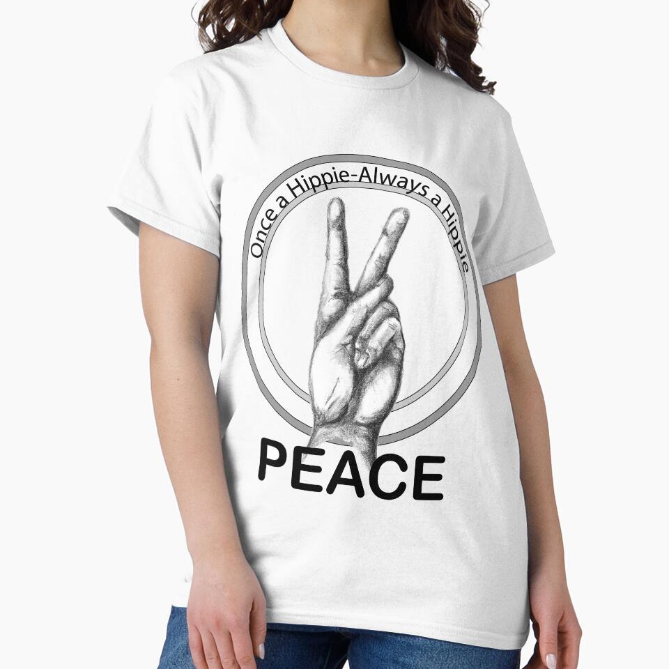 Hippie Peace Hand Sign by Charmaine Paulson