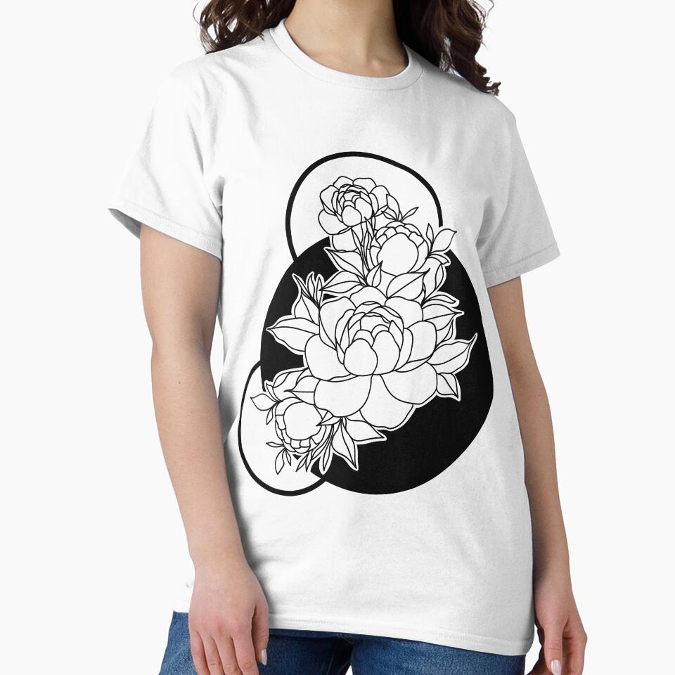 Line Art Rose Flower Tattoo by VerboShop