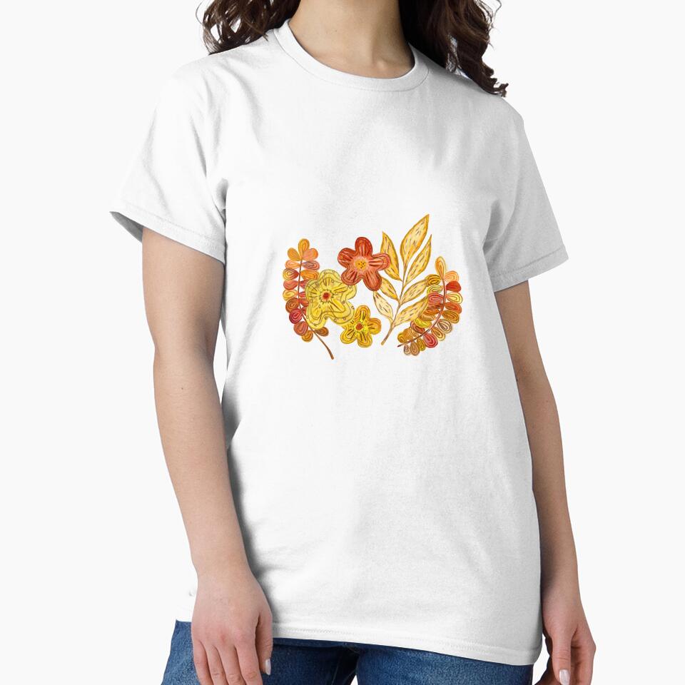 Flower textured set sketch a watercolor design by Yana Mustafina | Boho Soulful Designs
