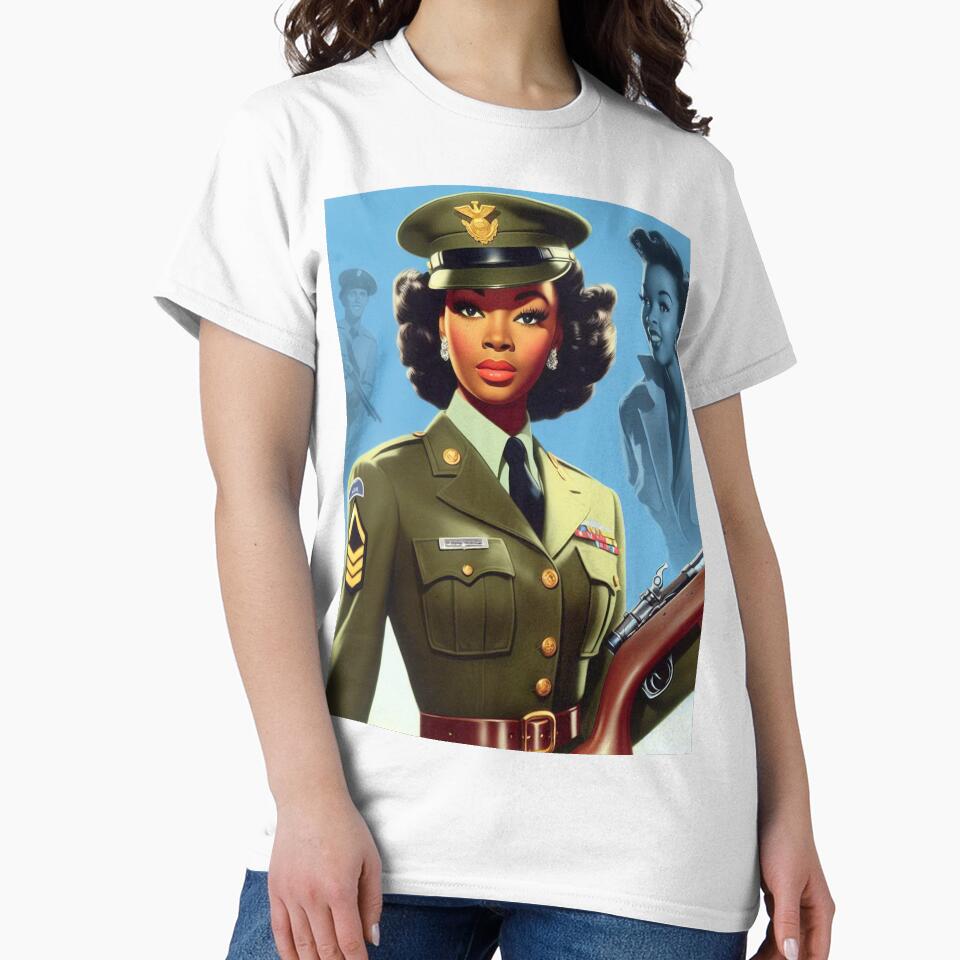 Vintage Military Woman by PulpVintage