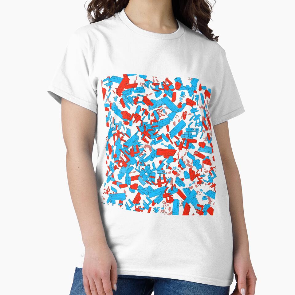 Comic book explosion - red blue black by Thecolorschemer
