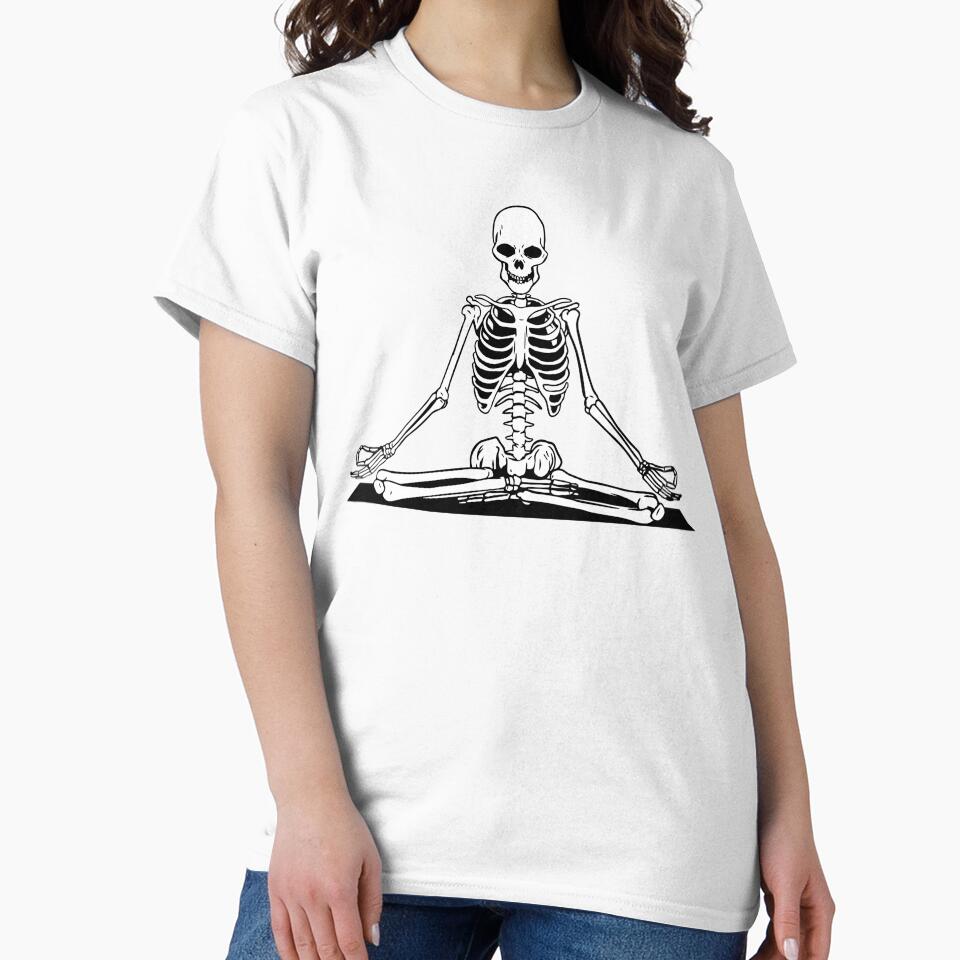 MEDITATING YOGA SKELETON by ZhacoysDesignz