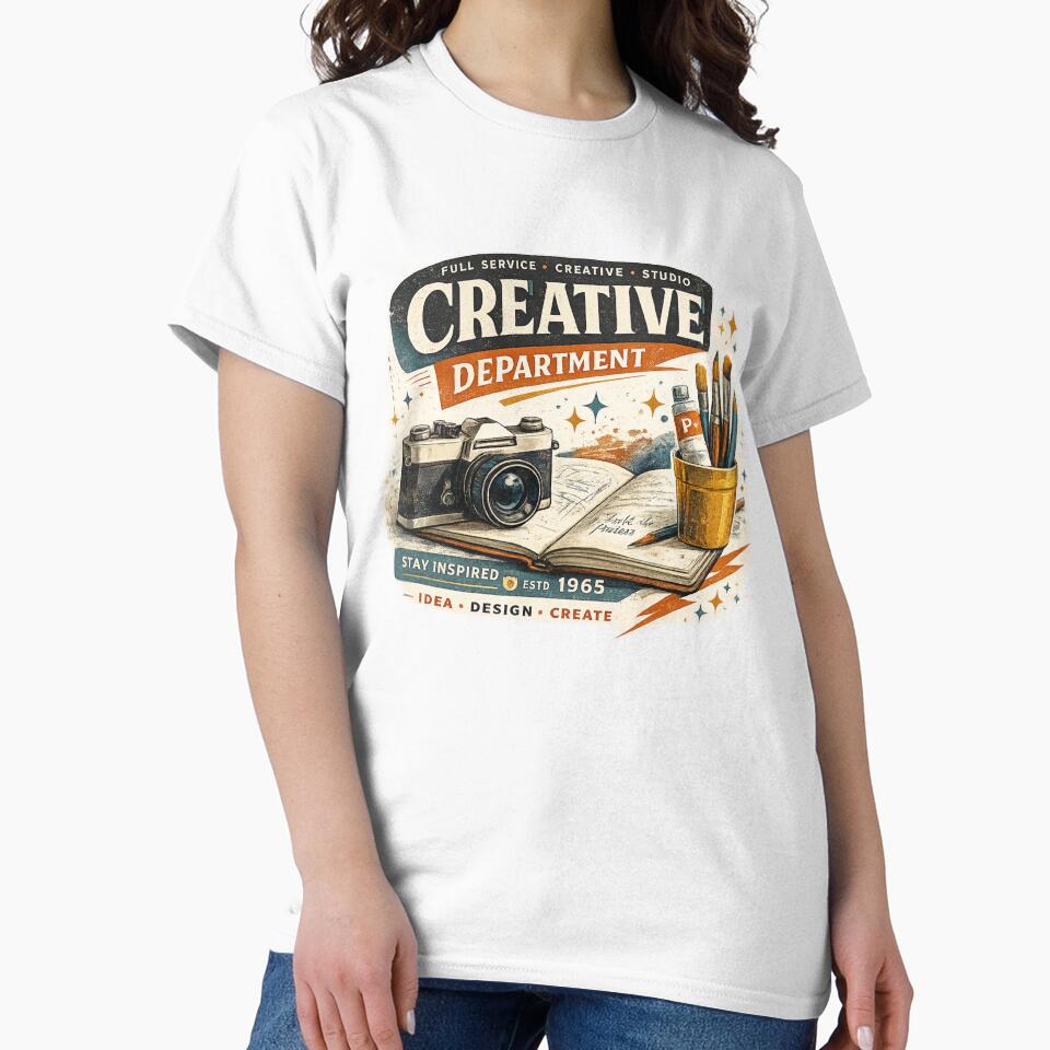 Stay Inspired – Vintage Creative Tools Illustration by Vals Crafts Creations Studio