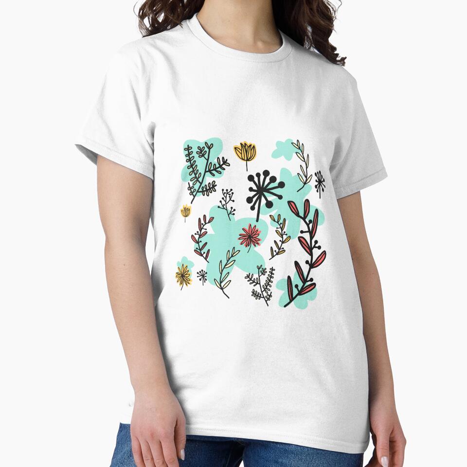 Flowers flower nature art minimalist design handmade pattern by Tropical Blood