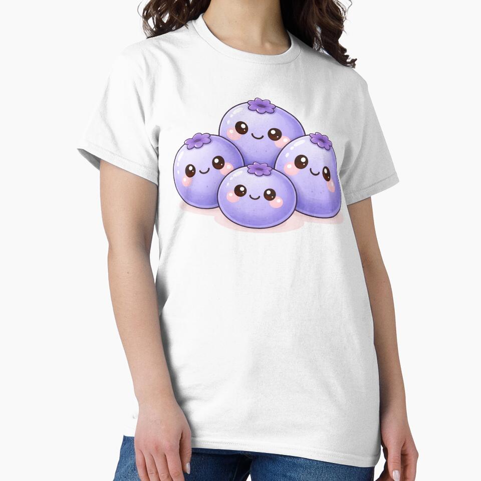 Cute Blueberry Kawaii Fruit Character Pack by ImagenFusionP