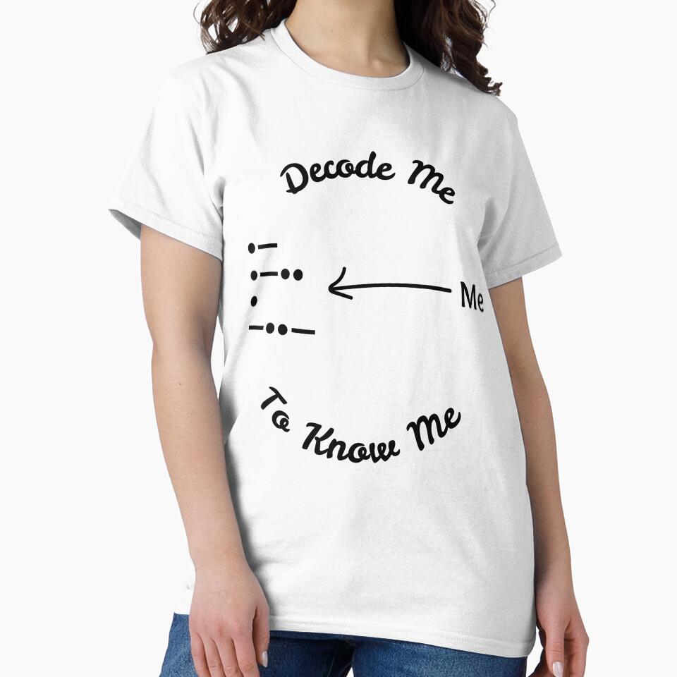 Morse code - Alex - Decode Me To Know Me by AndysTeeShop