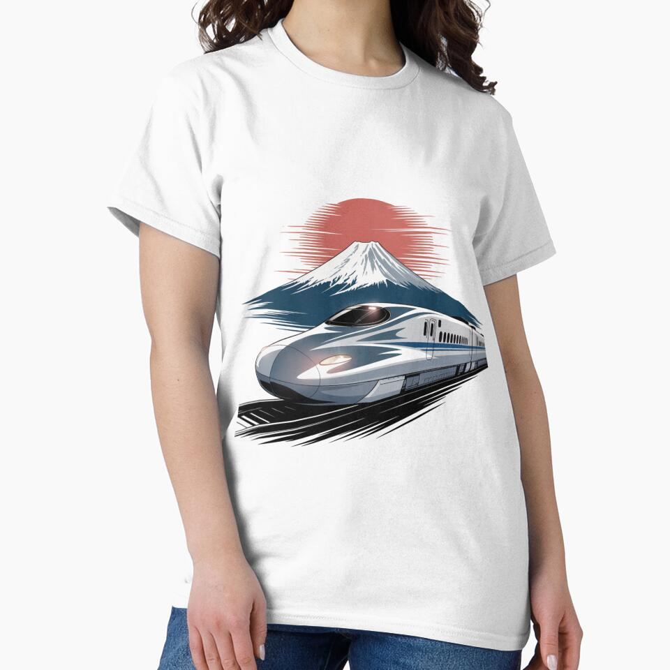 Shinkansen at Fuji – Iconic Japan Scene. by AndrewYoko