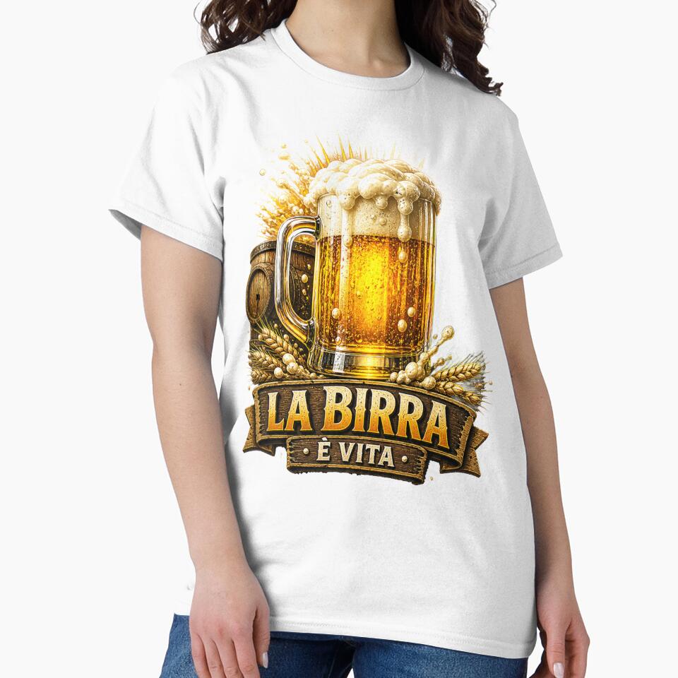 Italian Beer Lover – La Birra è Vita Vintage Pub Design by Busdriverstore