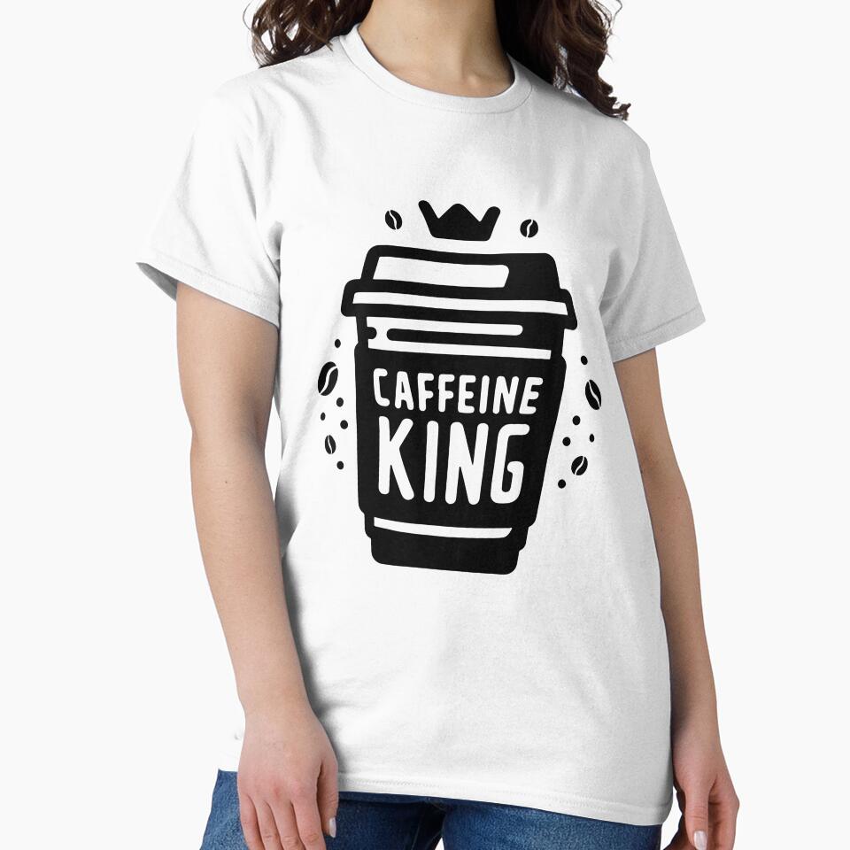 Caffeine King Takeaway Coffee Cup Design by Lulunza
