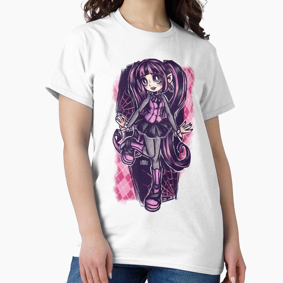 Cute Gothic Vampire Girl – Draculaura Inspired Gothic Kawaii by AngiLaguado