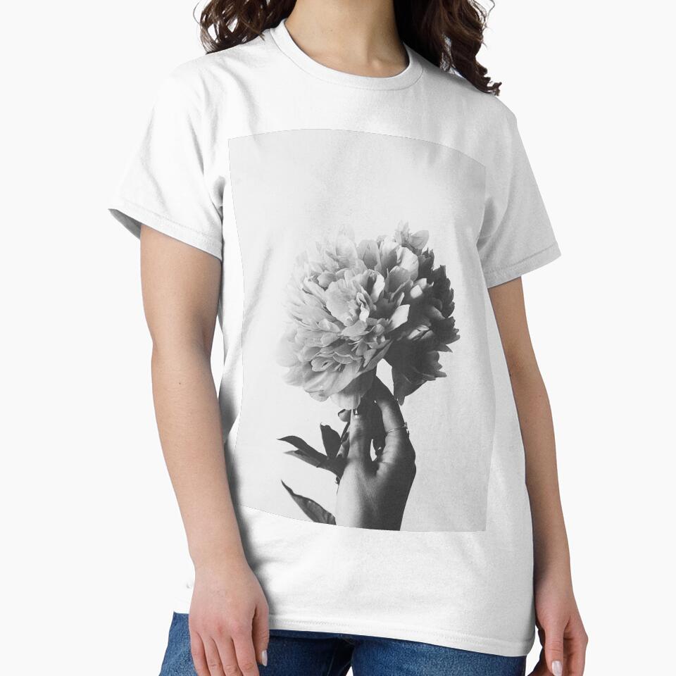 Black and white flower print by Anamika Mehta