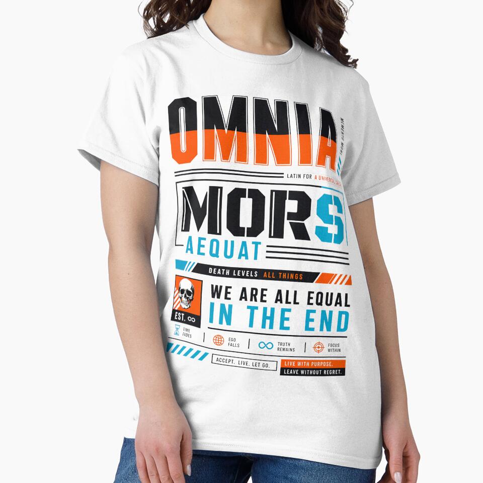 Omnia Mors Aequat Death Levels All Things We Are All Equal In The End Streetwear by KLERIKSTORE