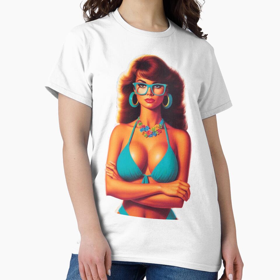 Retro Geek Hot Girl by PulpVintage