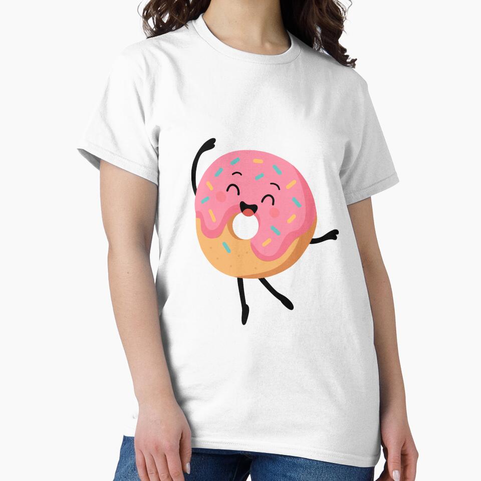 Dancing Donut Fun Cute Design by gluxdesing