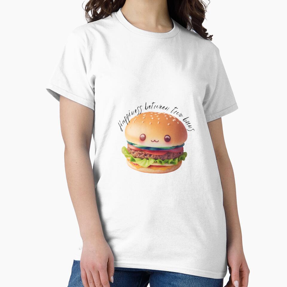 Clipart of a cute happy burger. by Vegasstickers