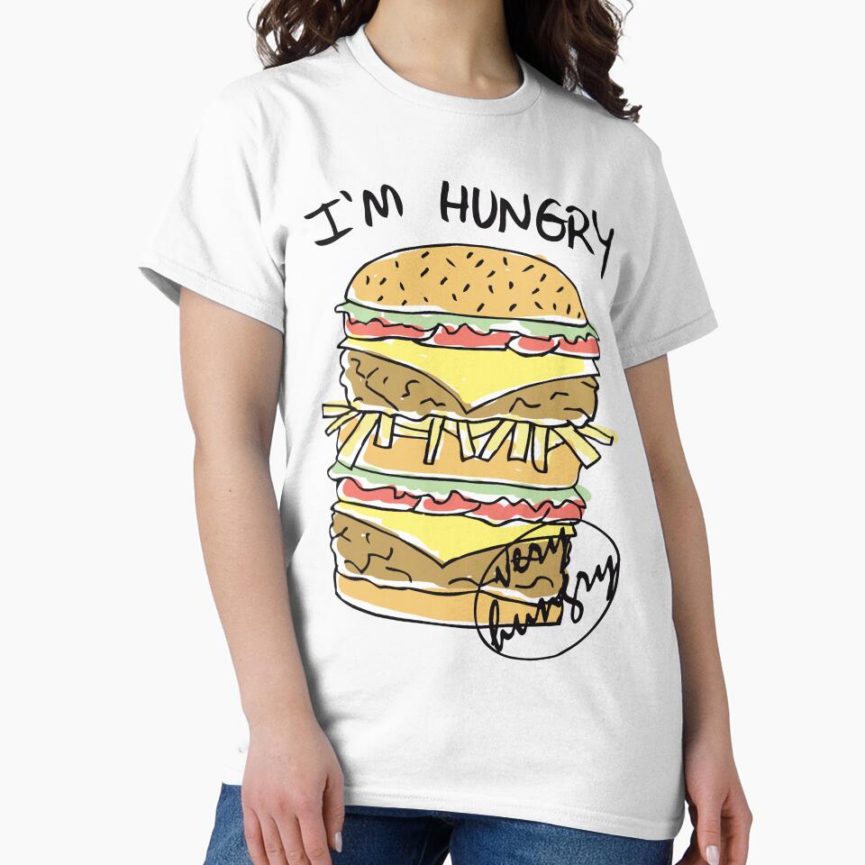 Very Hungry Burger Lover – Funny “I’m Hungry Very Hungry” Foodie Graphic Design by artworkathome