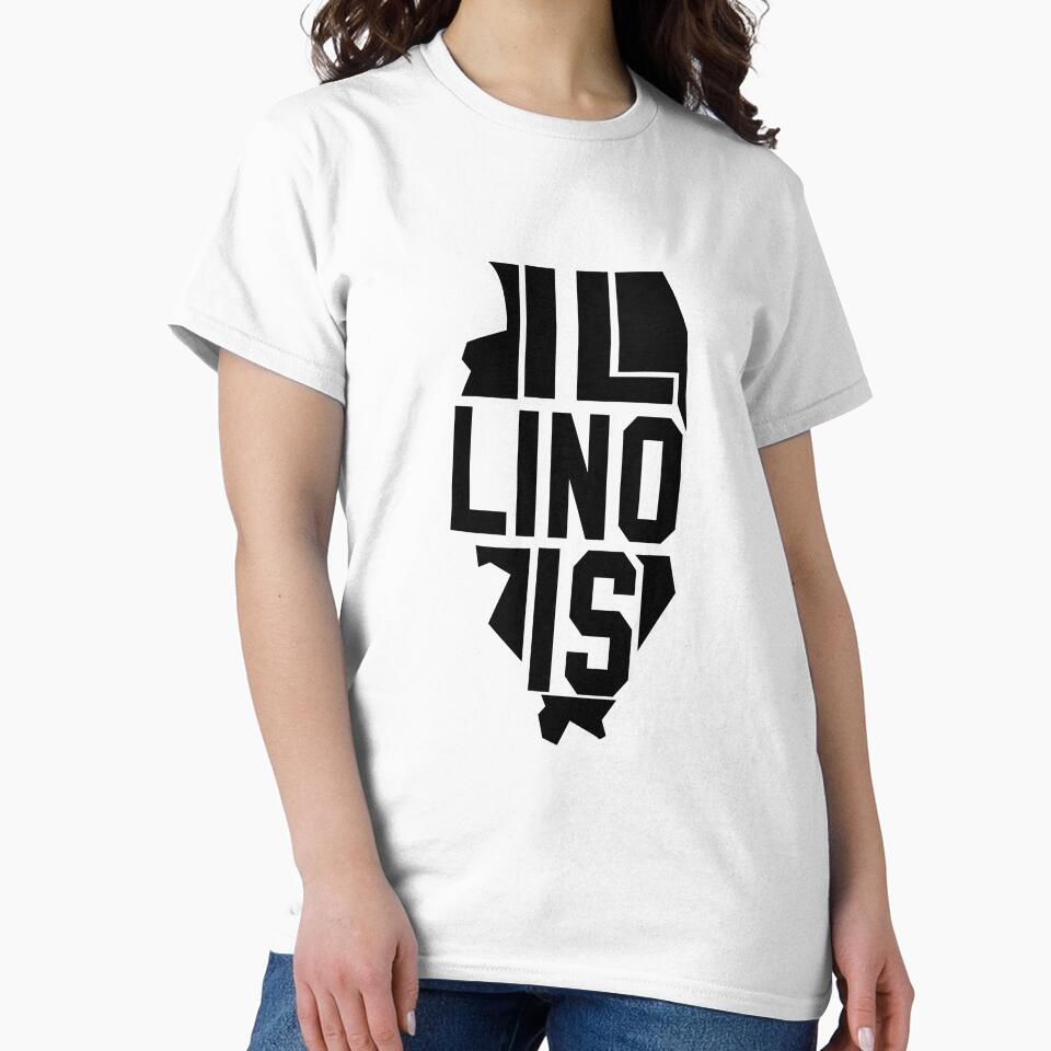 Custom State Map Graphic Design – Detailed & Stylish Maps_Illinois by RonJoshArts