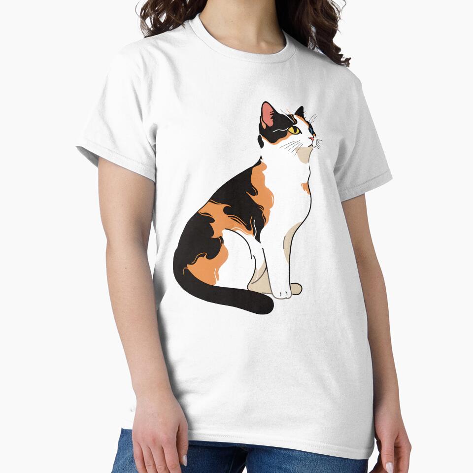Calico Cat with Heterochromatic Eyes, Calico Cat Lovers, Calico Cat Mom by xiao xuans