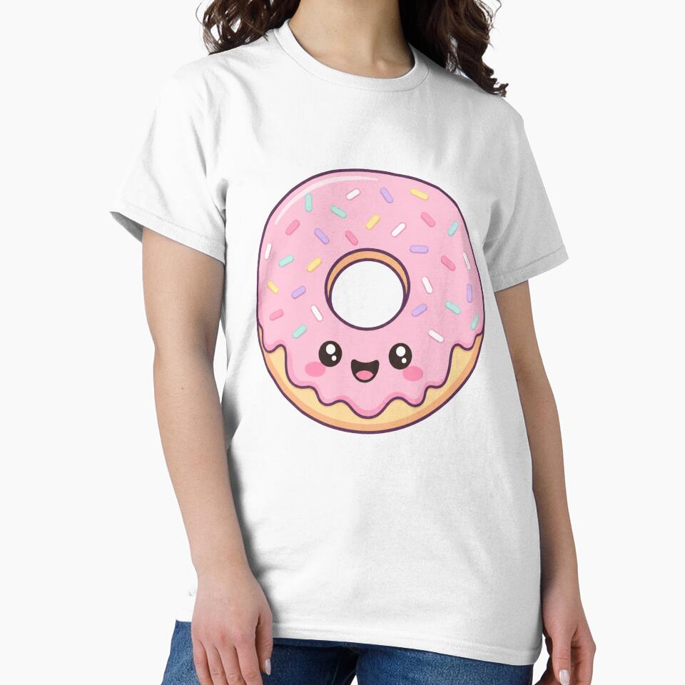 Kawaii Donut with Sprinkles Cute Pastel Dessert Sticker by TommyArt94