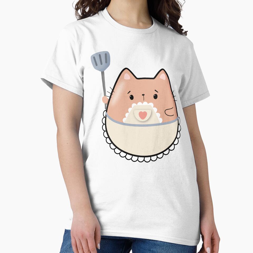Kawaii Homemaker Cat by darklanterndsn