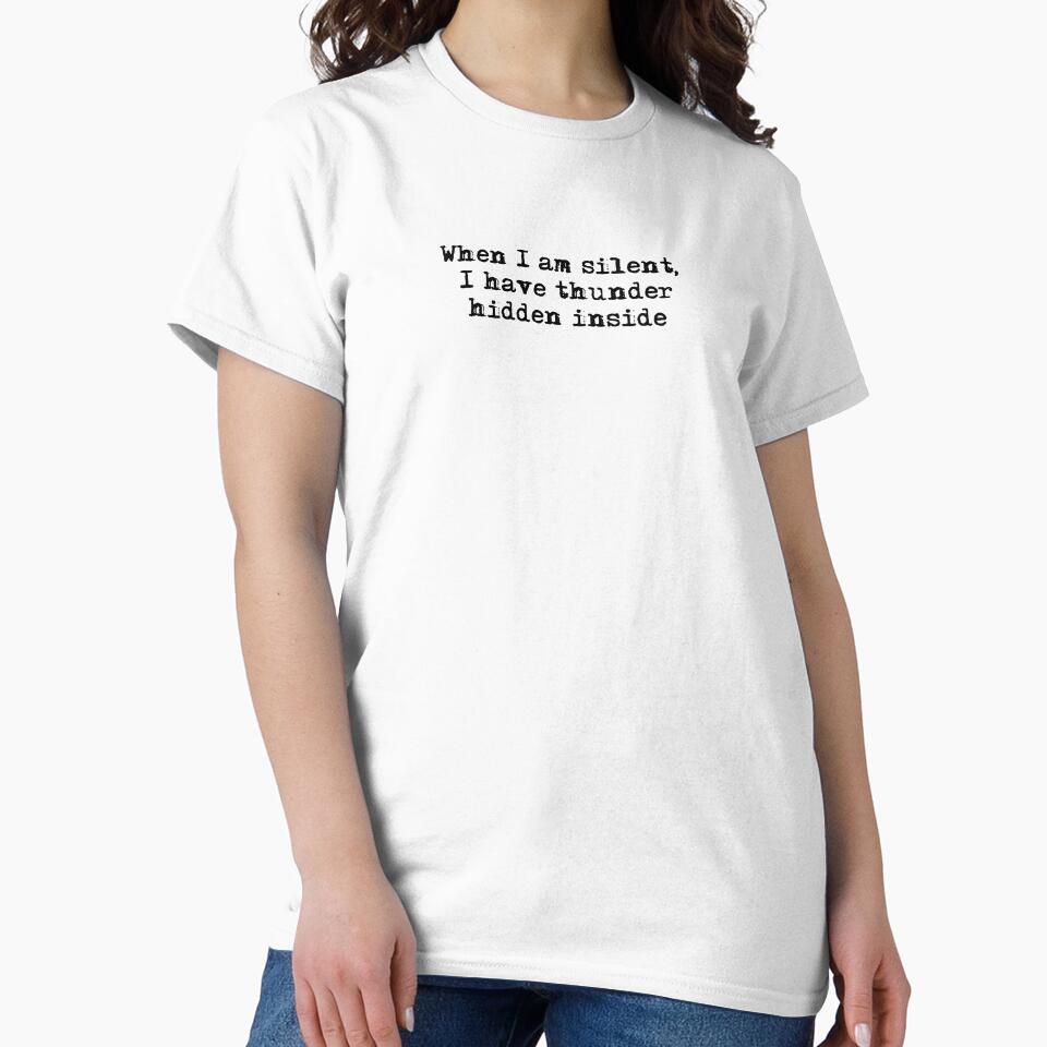 When I am silent, I have thunder hidden inside typewriter by HerbalBlue