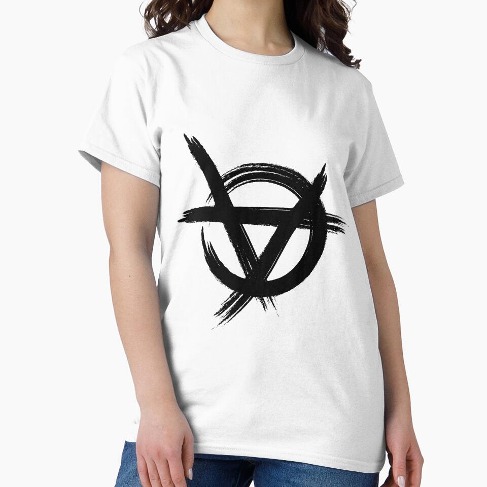 Anarchy Symbol Black inspired by Vetements by MadeInR