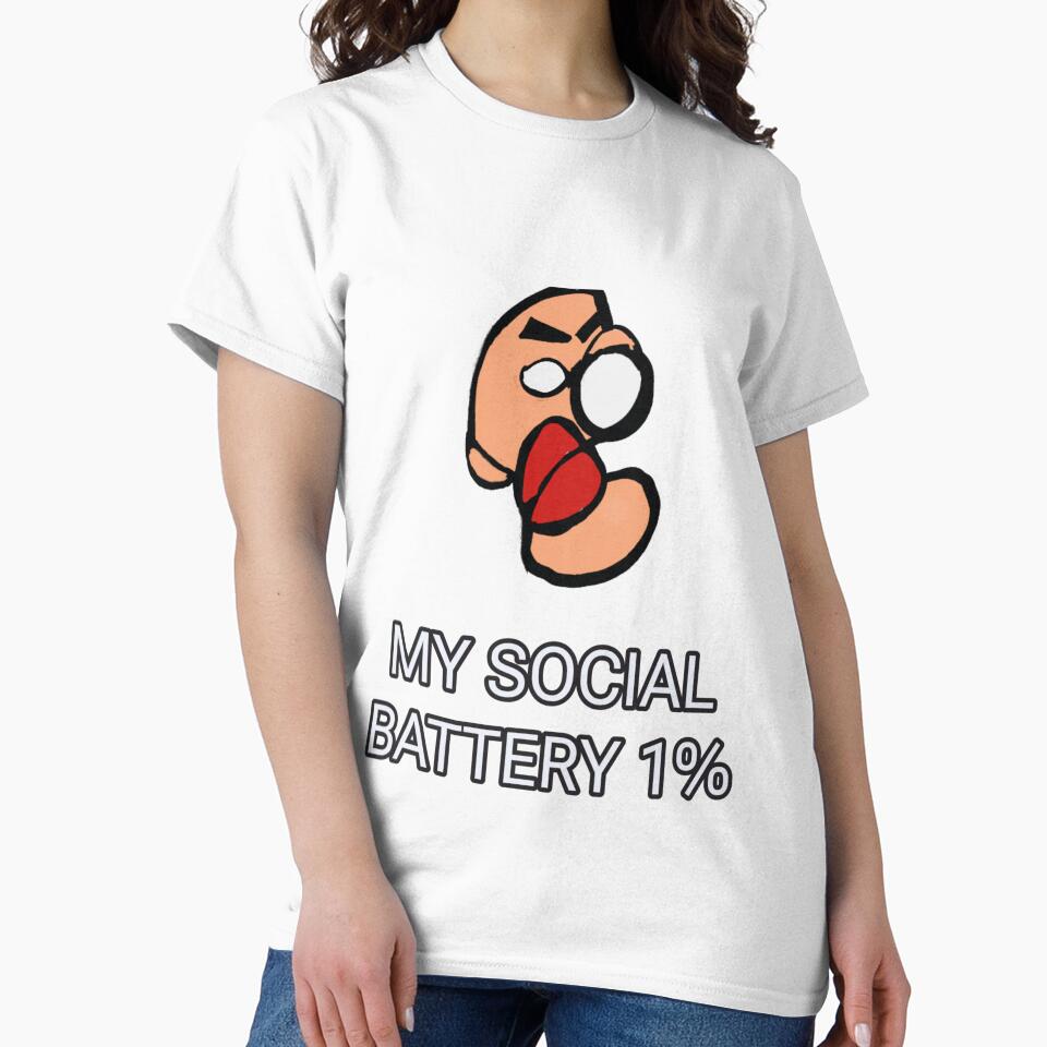 My social battery 1 percent introvert by robertart77