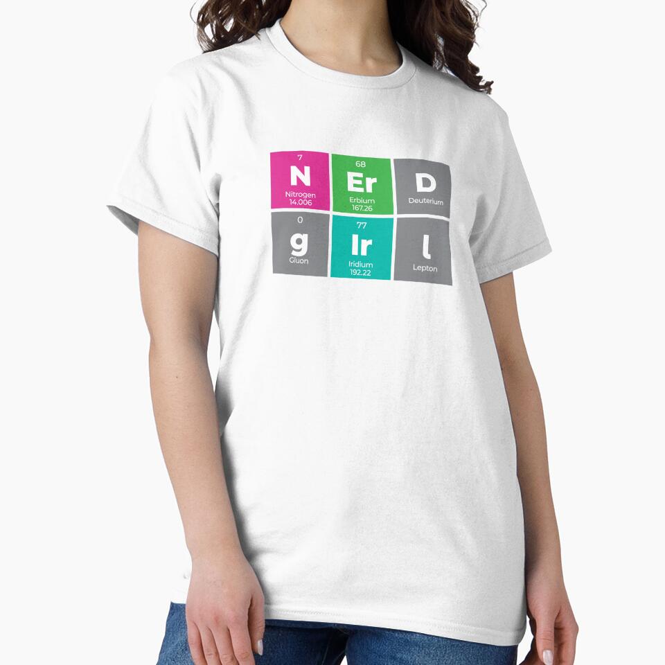 Nerd Girl Periodic Table Design – Funny Science Gift by Rodney's Marketplace