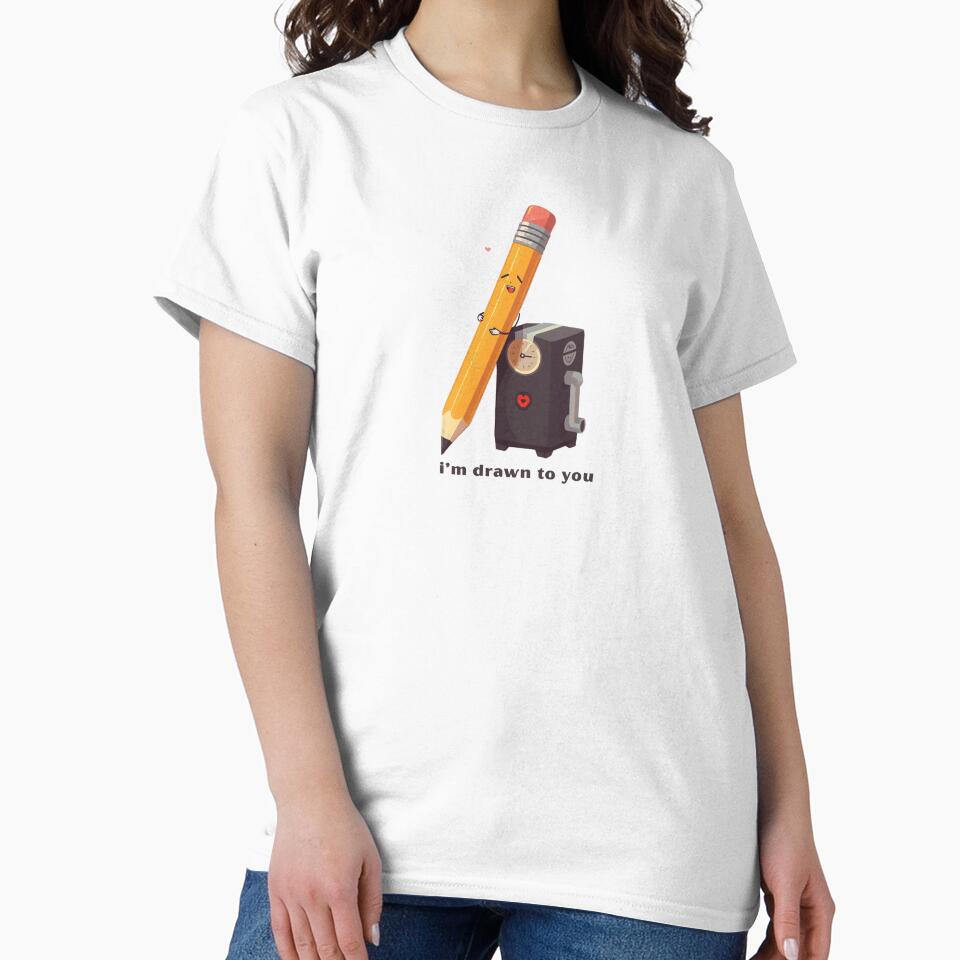 I’m Drawn To You - Cute Pun | TeeHee Puns Funny Design by TeeHee Puns
