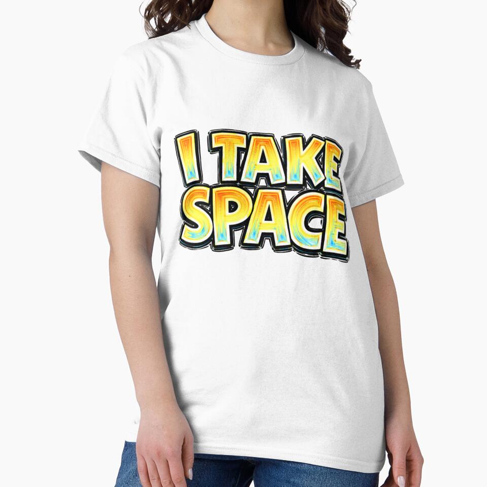 I TAKE SPACE – hand drawn childlike typography by Mac Sketches