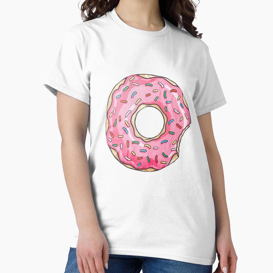 donut panic - a drawn donut - coffee -  donuts - gift for girlfriend -  gift for boyfriend - funny donut sayings by amartis