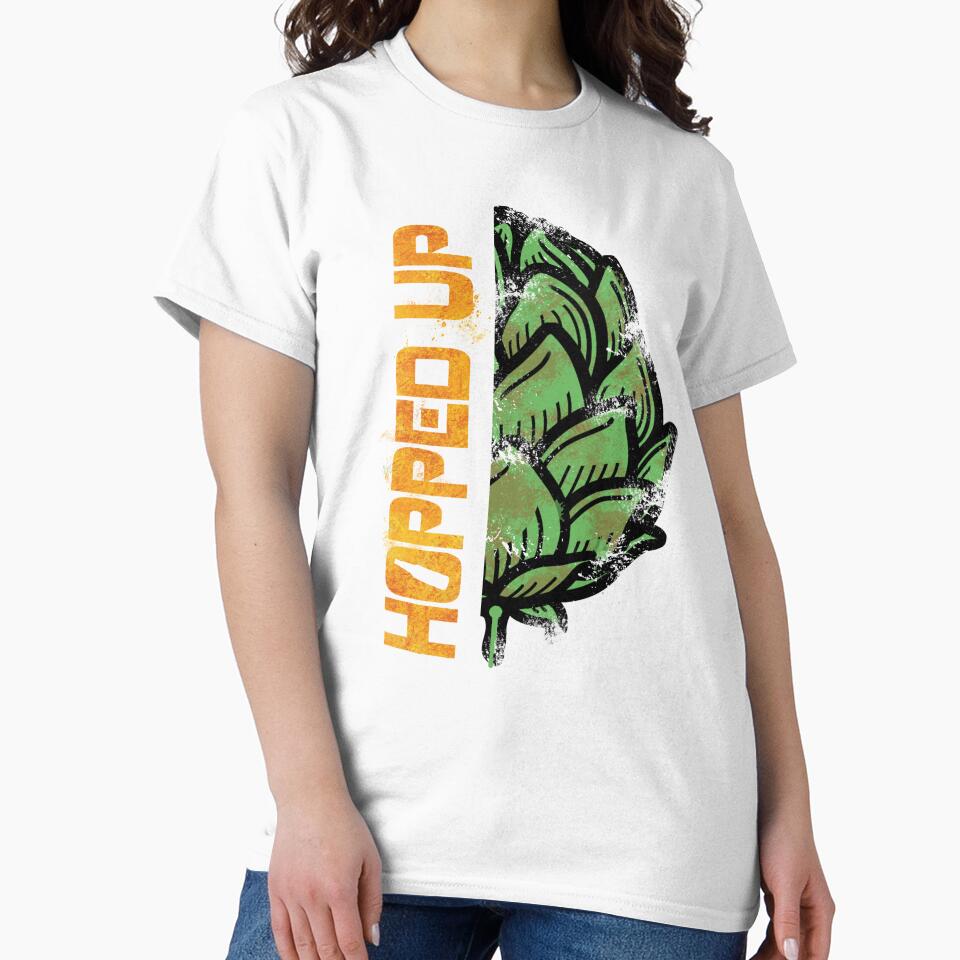Hopped Up Craft Beer Hop Art by VestBeer
