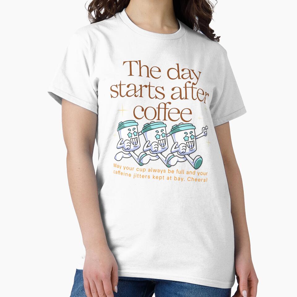 The Day Starts After Coffee by Thehatinthecat