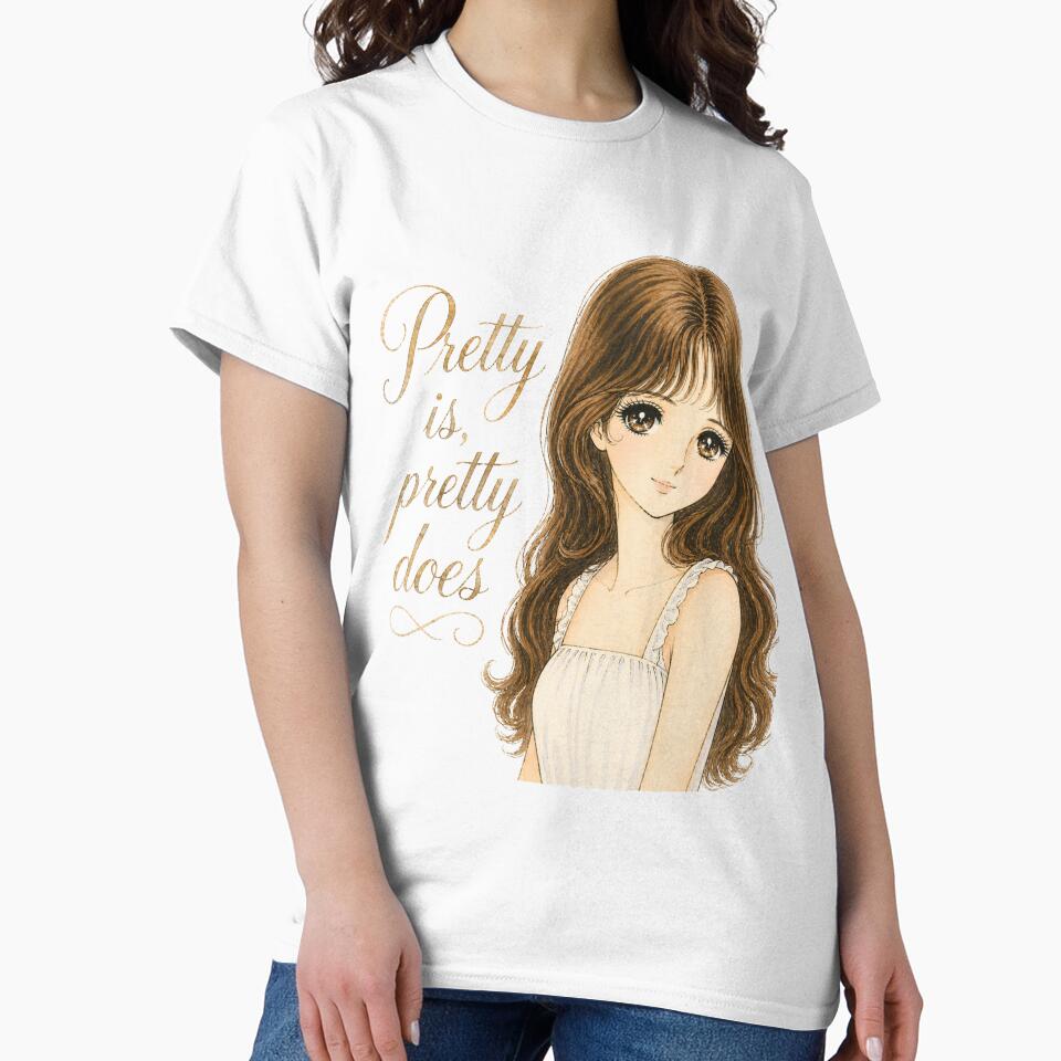 Pretty is, pretty does Vintage Anime Girl by Bara Lune Design