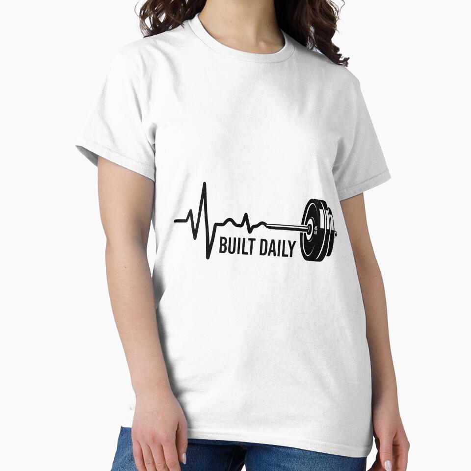 Built Daily Heartbeat Barbell Fitness Graphic by Built Daily