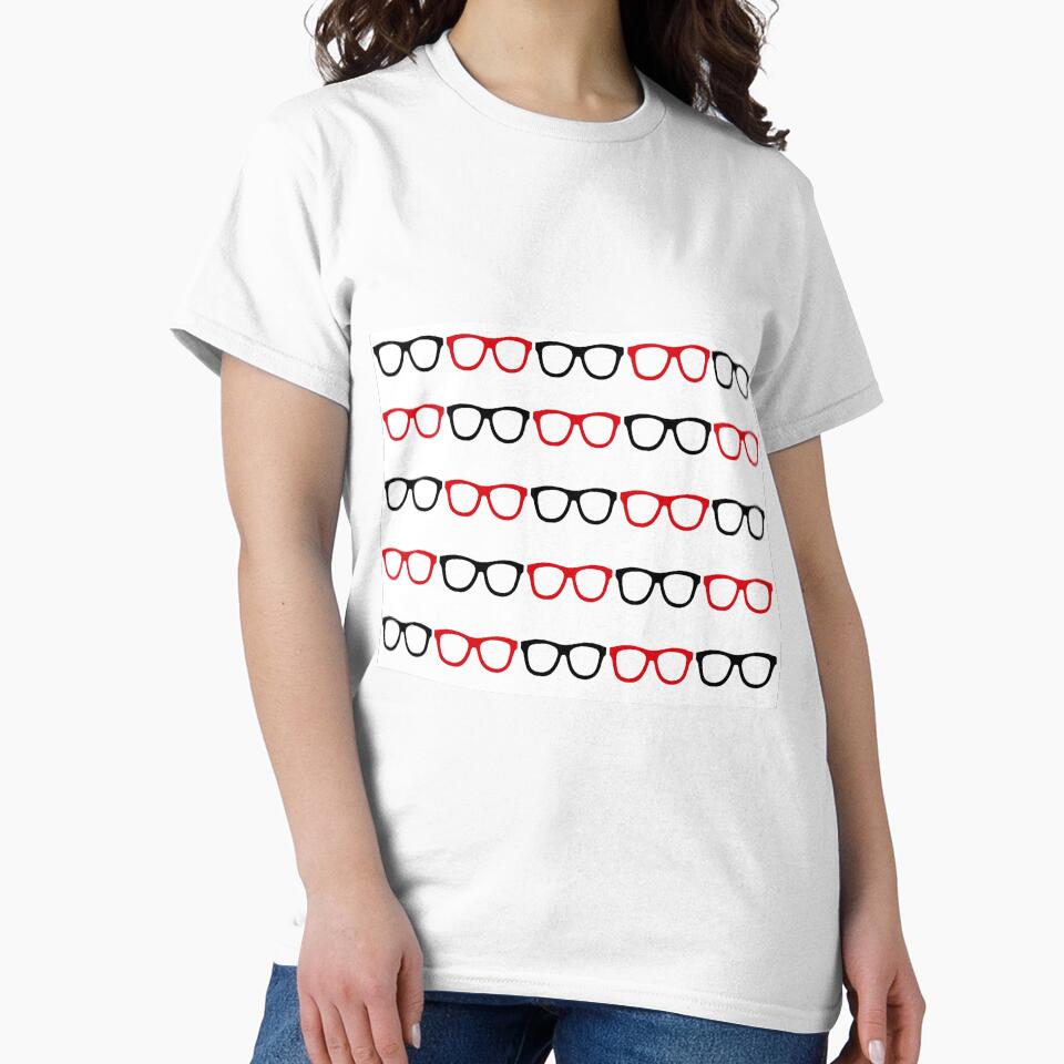 Black and Red Nerd Glasses by GeekyGirlsGarb