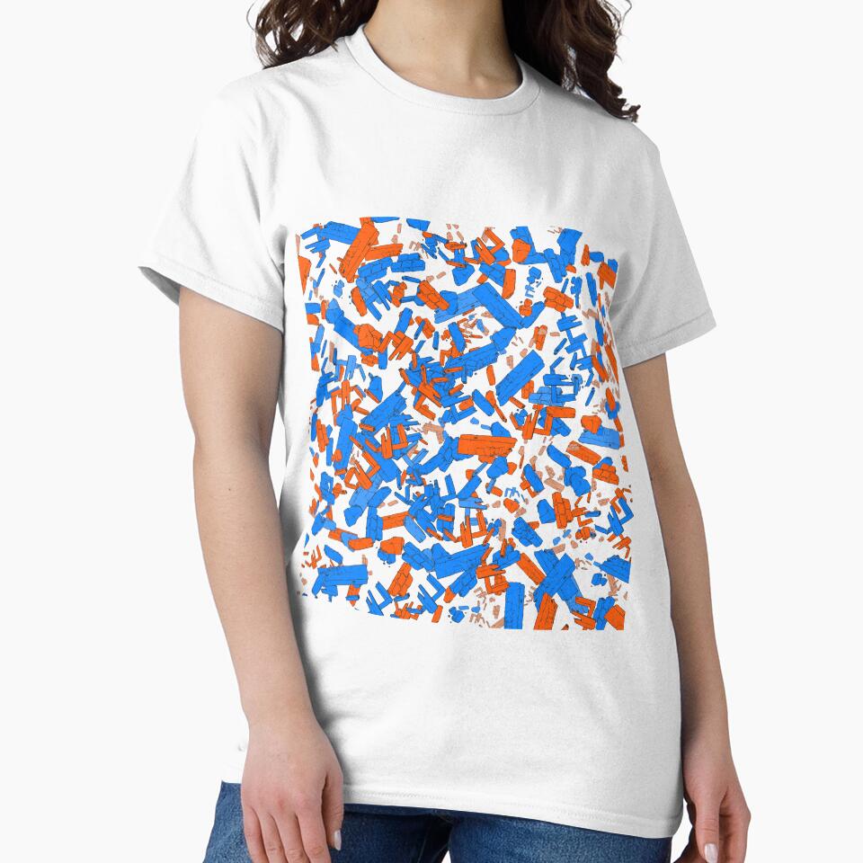 Comic book explosion - orange blue grey by Thecolorschemer
