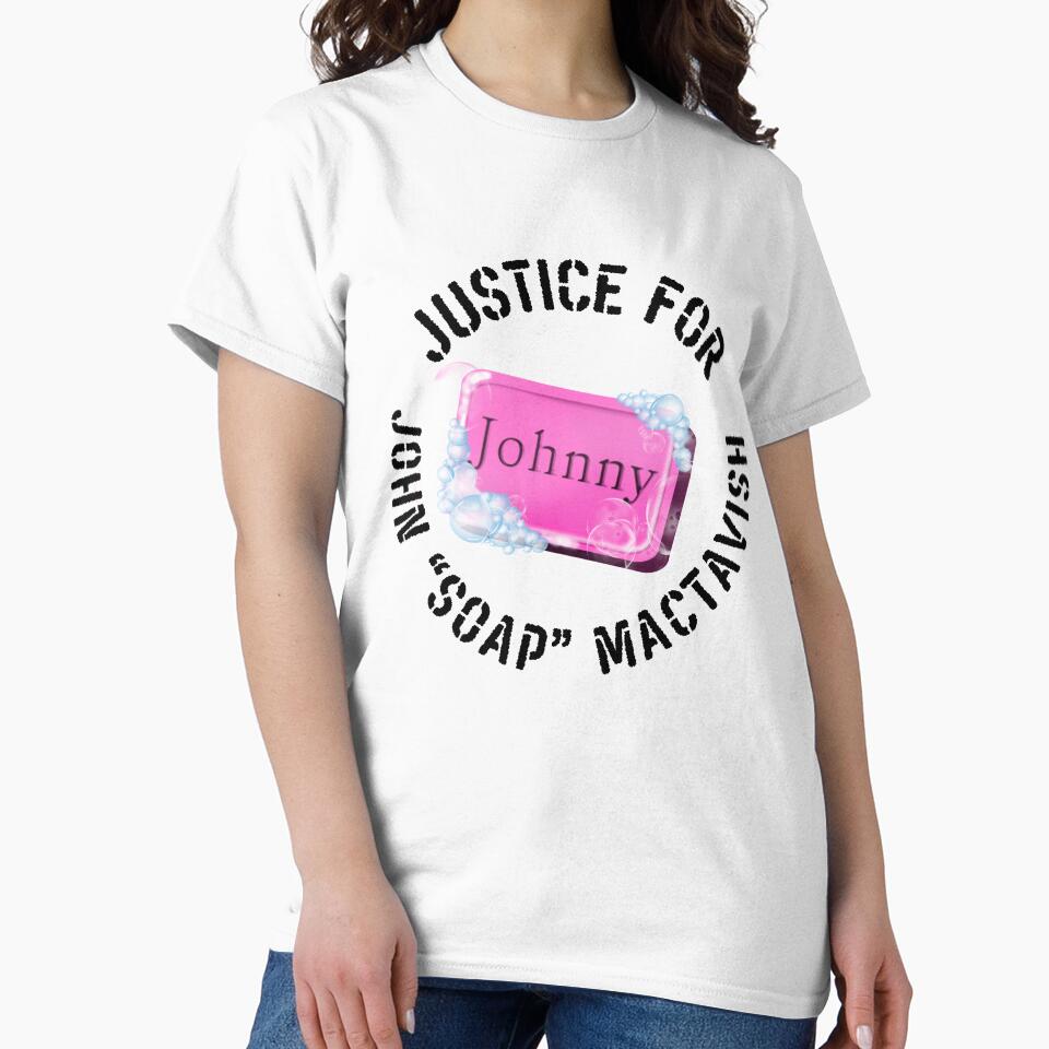 Justice for John "Soap" MacTavish - Light Background Version by Spread Me! Stickers, Pins, and Designs