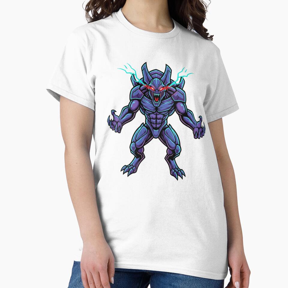 Neon Demon Boss – Cyber Monster Gamer Design by VireonTees