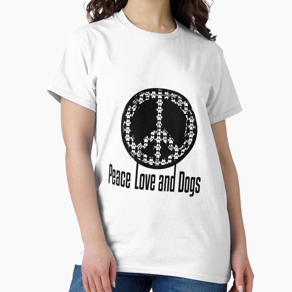 Love dogs and peace, Dog Lover by JUSTBEELEGANT