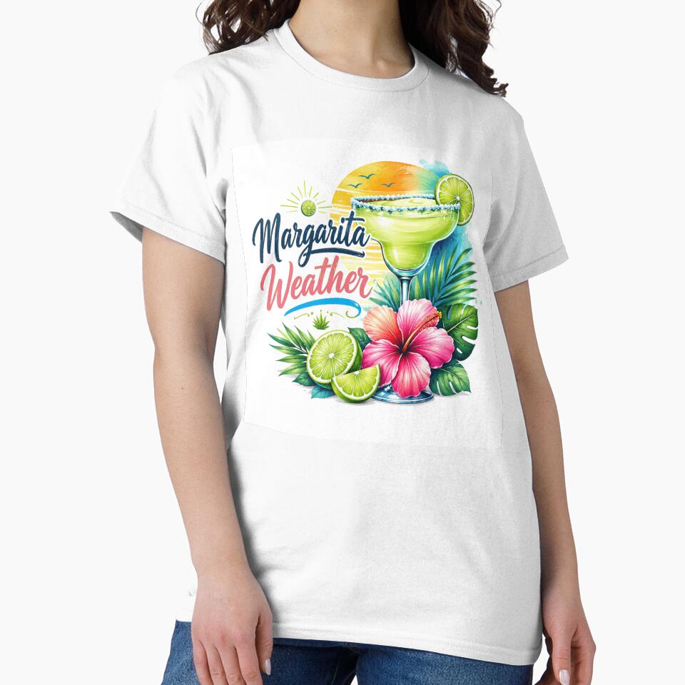 Margarita Weather Tropical Cocktail Party Art by ChelsyeTye