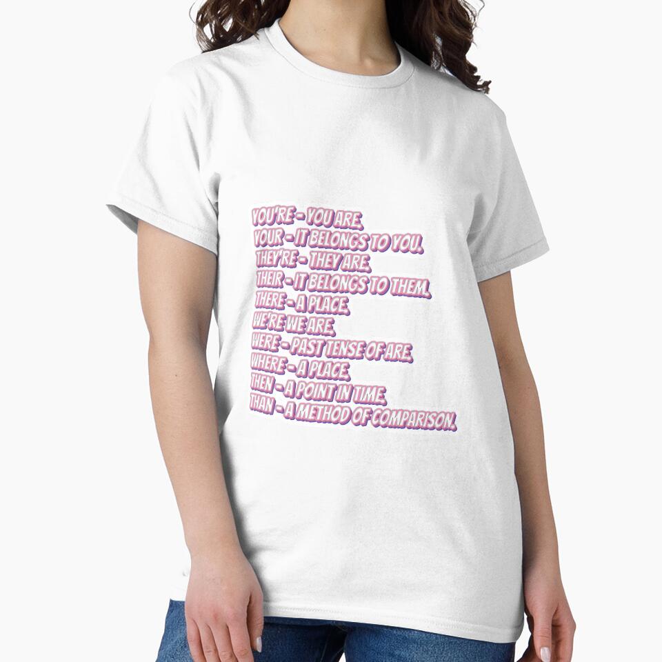 Grammar rules for you’re, your, there, they’re, their by SidderBug Designs