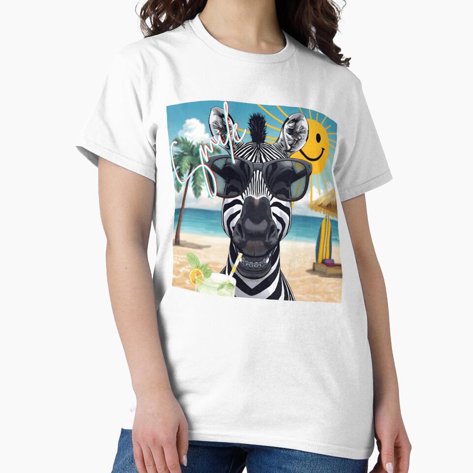 Smiling Zebra Beach Life by Strauss-Design