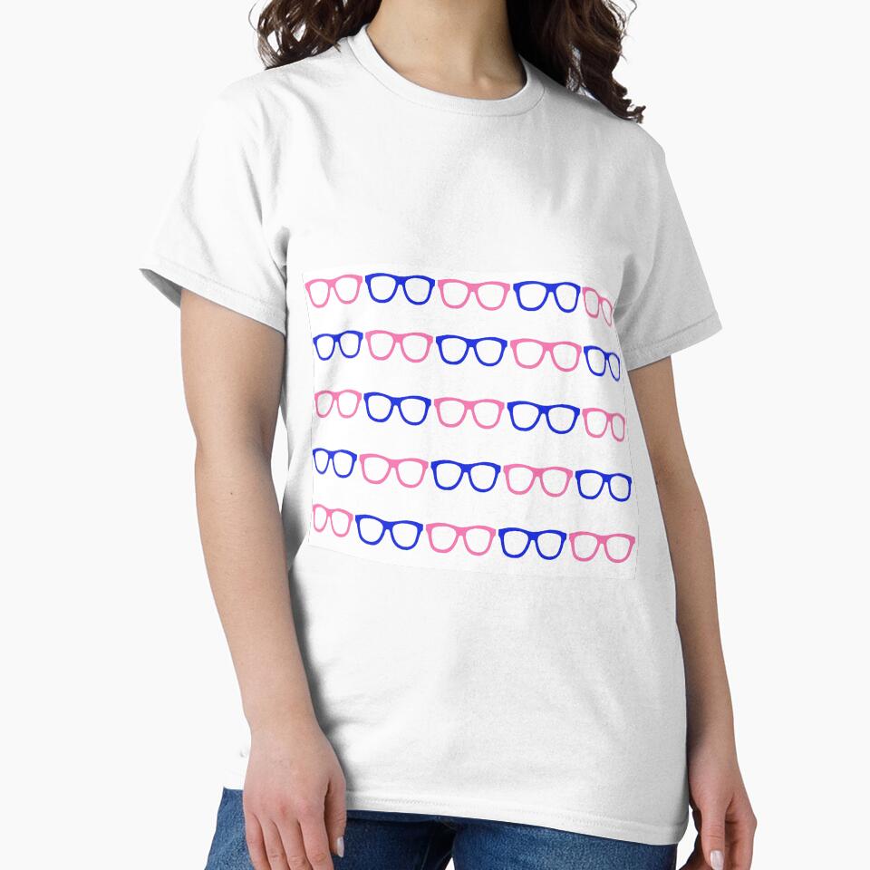 Pink and Blue Nerd Glasses by GeekyGirlsGarb