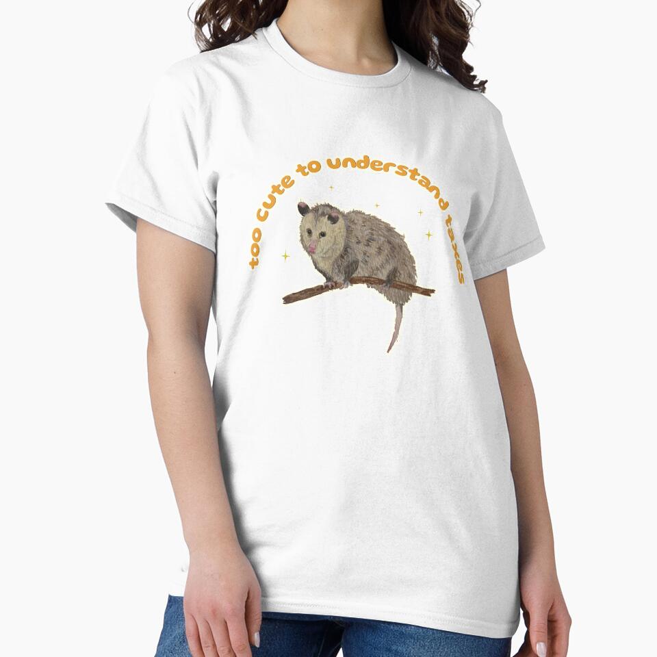 Nosferatu the Possum is too cute to understand taxes by Blackberries & Moss
