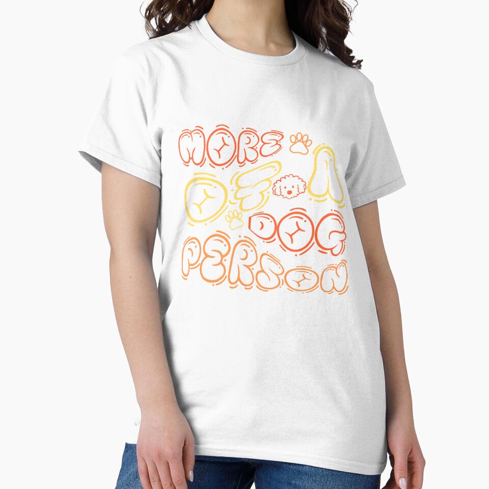 More of a Dog Person by Paw Print Tee