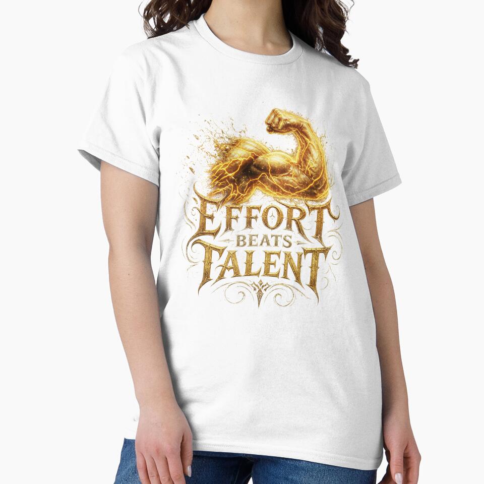 Effort Beats Talent Motivational Gym Design by Googlgoo