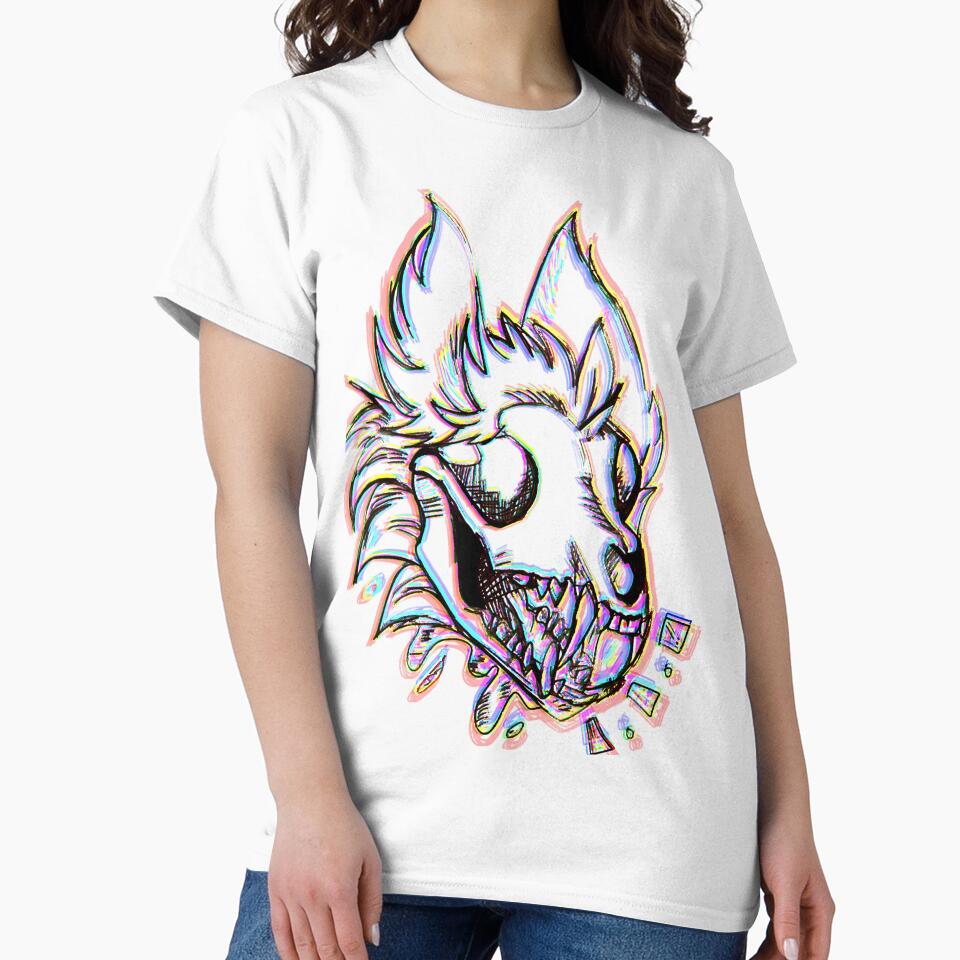 Trippy furry skulldog by paintingflames