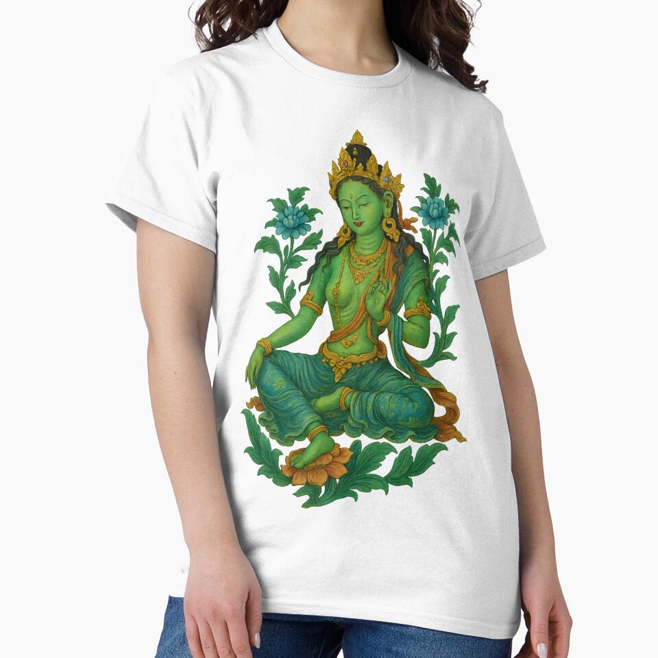Green Tara Divine Compassion Art by MSRART