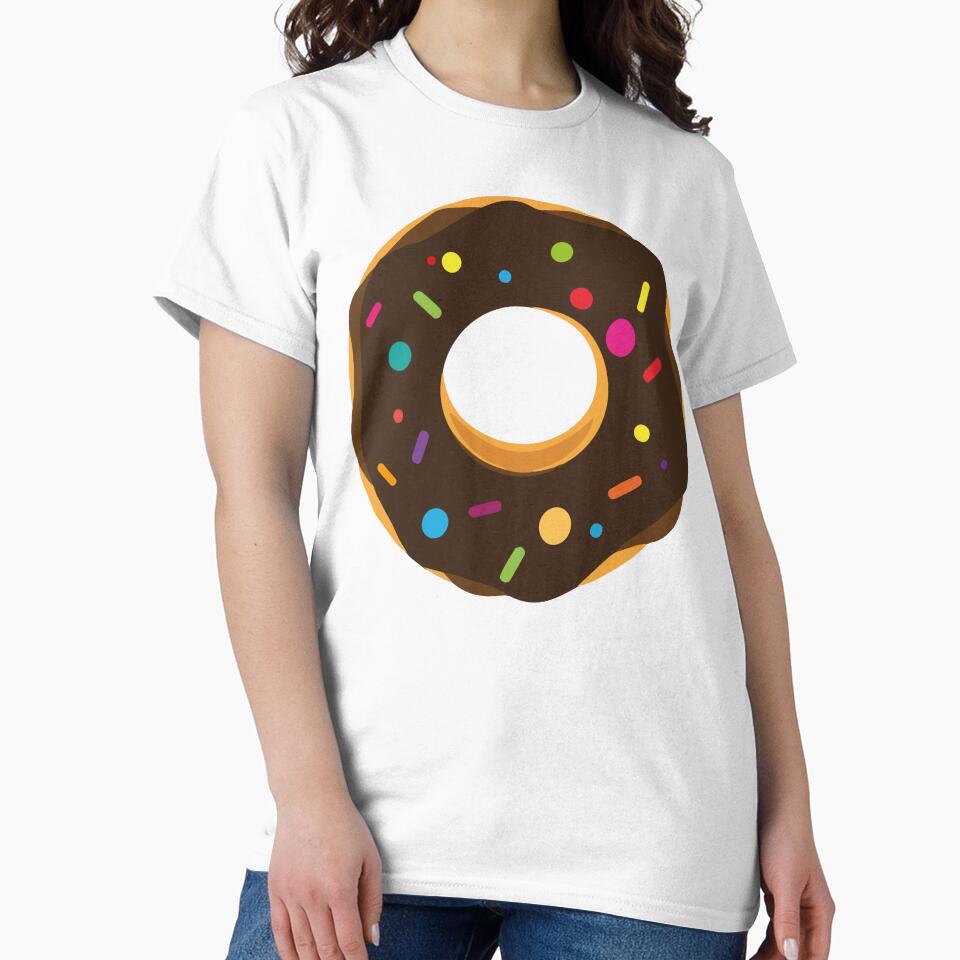 Chocolate frosting sprinkles donut kawaii cute pastel colors decorative pattern by Novel-ty